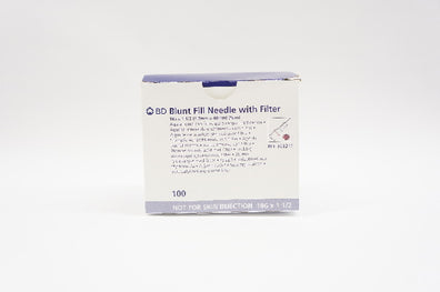 BD 305211 Blunt Fill Ndle with Filter 18G x 1-1/2 inch - Box of 100
